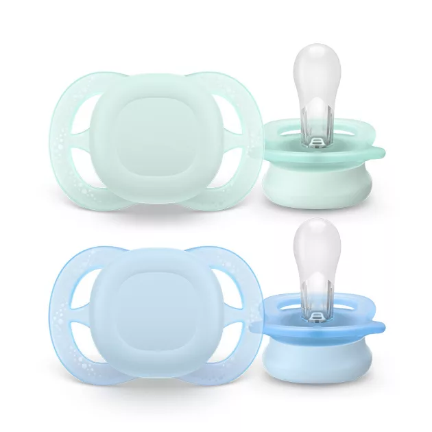 Philips AVENT Játszócumi Ultra Start 0-2hó fiús 2db - neutral