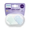 Philips AVENT Játszócumi Ultra Start 0-2hó fiús 2db - neutral
