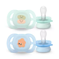   Philips AVENT játszócumi Ultra Start mintás 0-2hó fiús 2db
