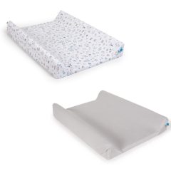   Ceba pelenkázólap huzat pamut (50x70-80) 2db/csomag - világosszürke madár