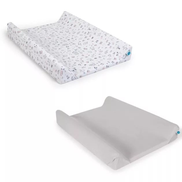 Ceba pelenkázólap huzat pamut (50x70-80) 2db/csomag - világosszürke madár