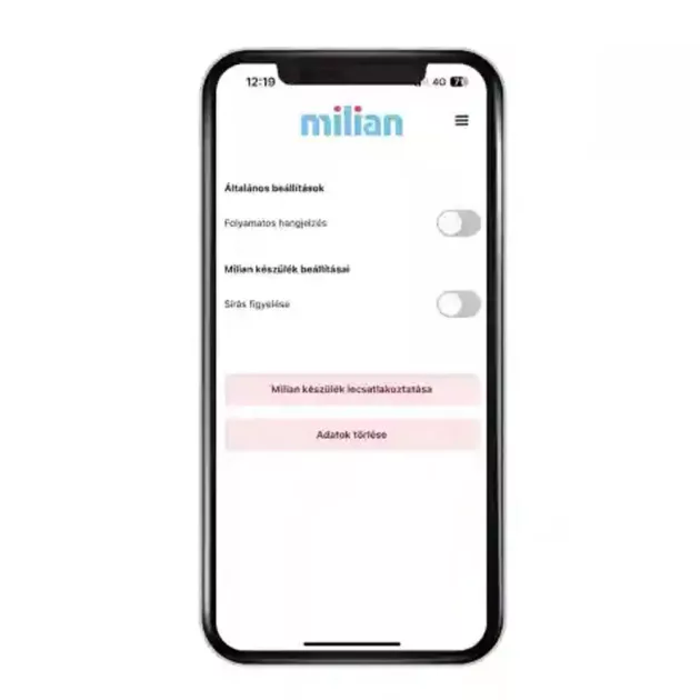 Milian légzésfigyelő Lite Bluetooth 2db érzékelőlappal
