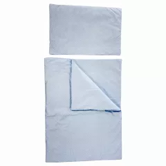   Soffi Baby ágynemű szett 2 részes 135x90 - 40x60cm apró csillag mintás kék