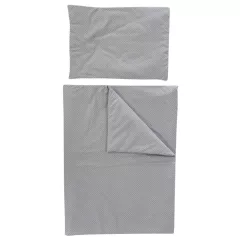   Soffi Baby ágynemű szett 2 részes 135x90 - 40x60cm apró csillag mintás szürke