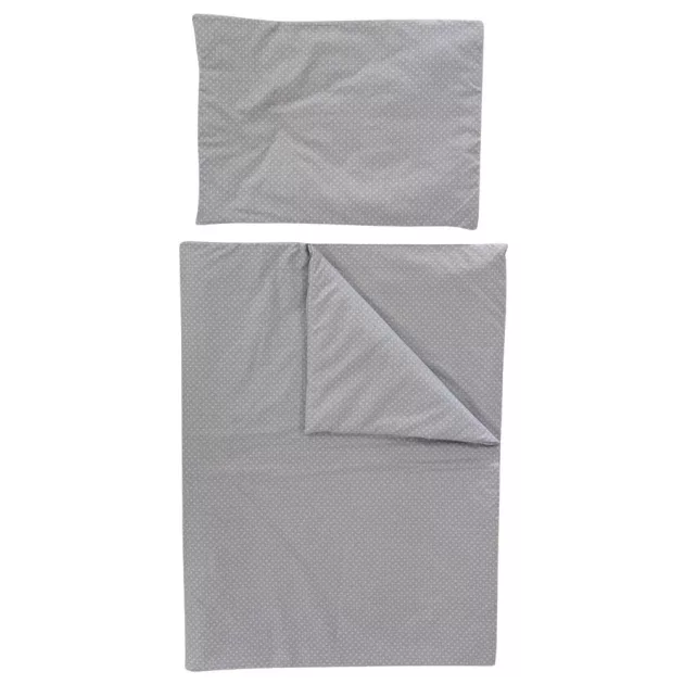 Soffi Baby ágynemű szett 2 részes 135x90 - 40x60cm apró csillag mintás szürke