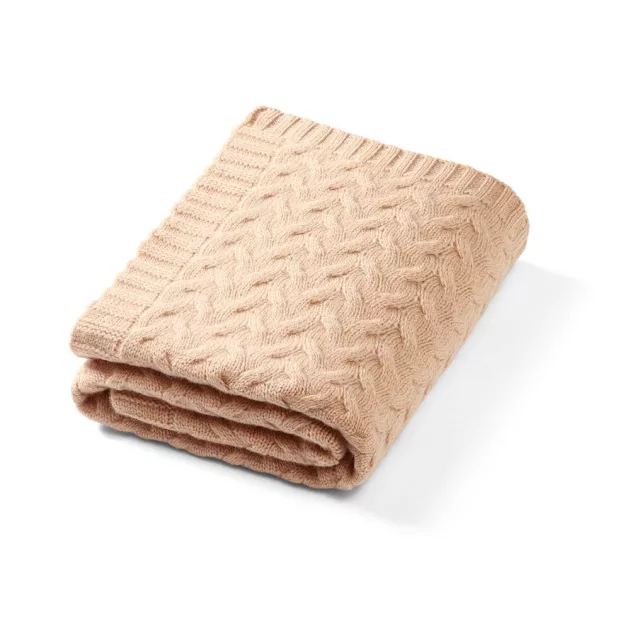 BabyOno Babatakaró merino gyapjú kötött 75x100cm - sötét bézs 1648/02