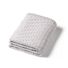   BabyOno babatakaró organikus pamut kötött 75x100cm szürke 1647/02