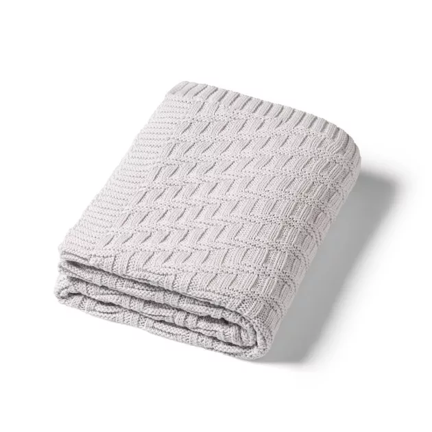 BabyOno babatakaró organikus pamut kötött 75x100cm szürke 1647/02