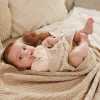 BabyOno babatakaró organikus pamut kötött 75x100cm bézs 1647/03