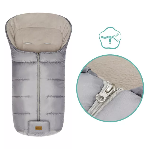 Fillikid Bundazsák babakocsiba Eco big 1220-37 - ezüst