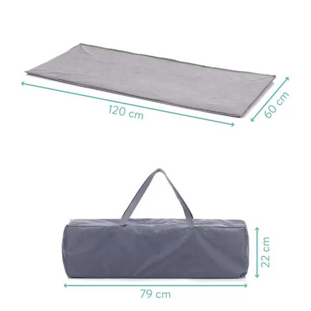 Fillikid Utazóágy Milano 120x60cm 4067-17 - szürke