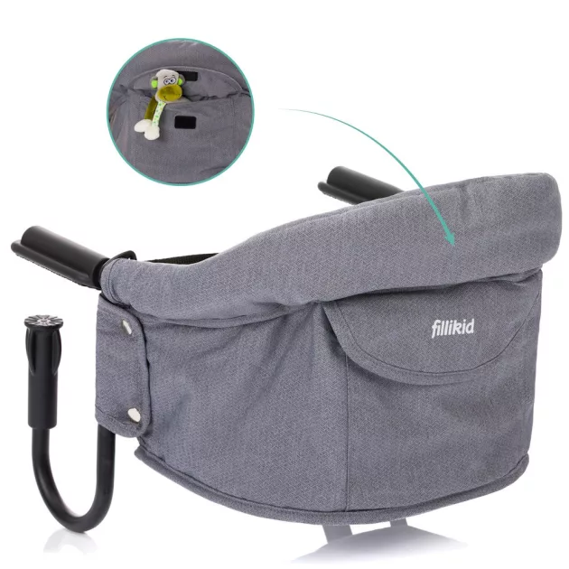 Fillikid Etetőszék asztali Comfort 399-07 - szürke