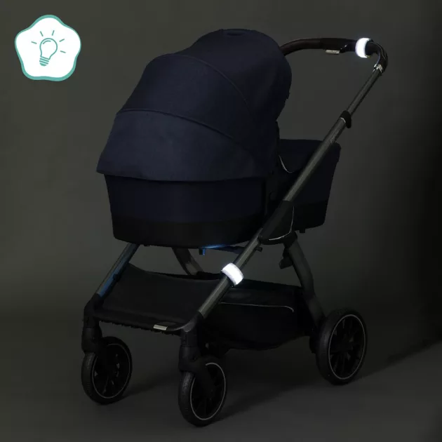 Fillikid csattanó szalag LED babakocsihoz fehér 599-05