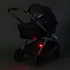 Fillikid Biztonsági lámpa babakocsira Easy fix piros-fehér 2db 589-00