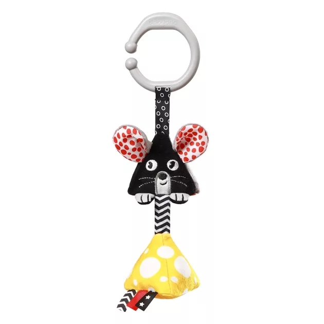 BabyOno függő csörgő kontrasztos színekkel MOUSE 1676