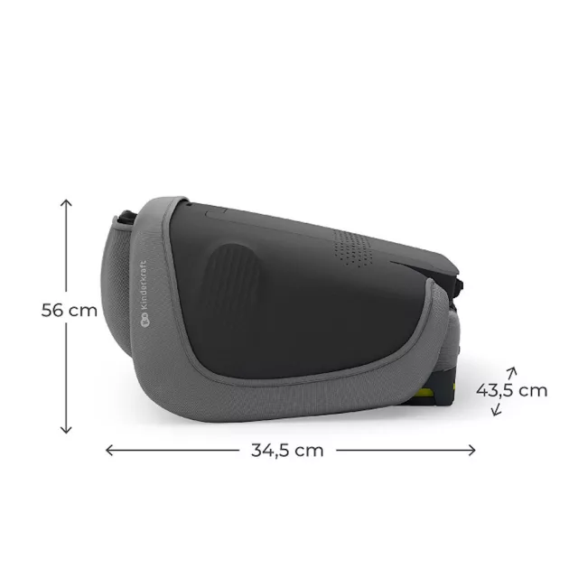 Kinderkraft gyerekülés Unity 2 i-Size Isofix 100-150cm szürke