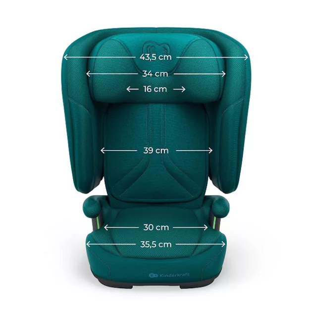 Kinderkraft gyerekülés Unity 2 i-Size Isofix 100-150cm zöld
