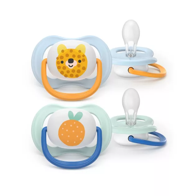 Philips AVENT Játszócumi Ultra Air 0-6hó fiús 2db - happy leopárd
