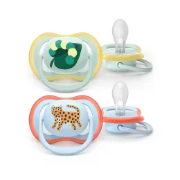   Philips AVENT játszócumi Ultra Air leopárd 0-6hó fiús 2db