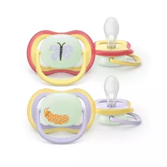   Philips AVENT játszócumi Ultra Air éjszakai pillangó 0-6hó lányos 2db