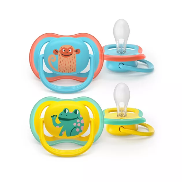 Philips AVENT játszócumi Ultra Air majom 18hó fiús 2db
