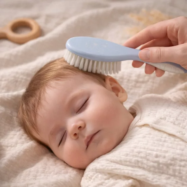 BabyOno Fésű-kefe puha sörtékkel - kék 570/05
