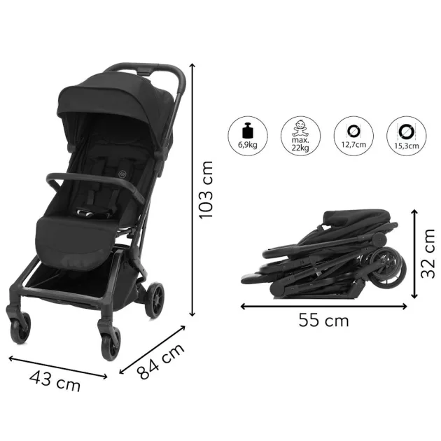 Fillikid Sportbabakocsi Avero S832-06 - fekete