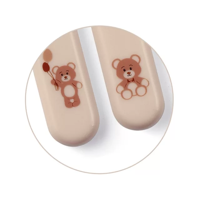 BabyOno Evőeszköz-készlet rozsdamentes acél - bézs maci 1065/03
