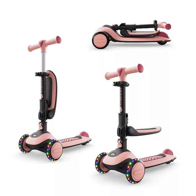 Kinderkraft roller és futóbicikli 2in1 Halley II rose pink