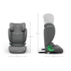 Kinderkraft gyerekülés Junior Fix 2 PLUS i-Size Isofix 100-150cm szürke