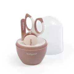 BabyOno Manikűr készlet tokban - barna 398/04