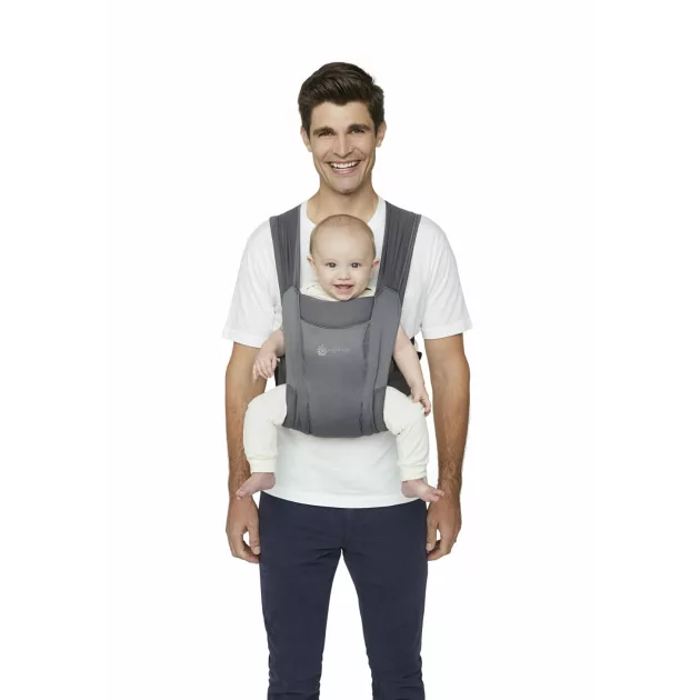 Ergobaby Embrace Hordozó Soft Air Mesh: Washed Black / Mosott fekete