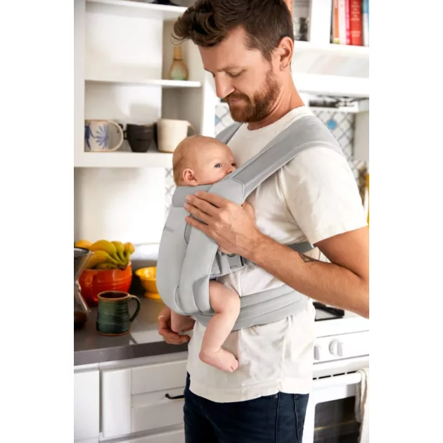 Ergobaby Embrace Hordozó Soft Air Mesh: Soft Grey / Szürke