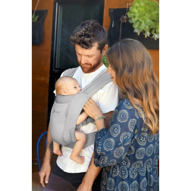 Ergobaby Embrace Hordozó Soft Air Mesh: Soft Grey / Szürke