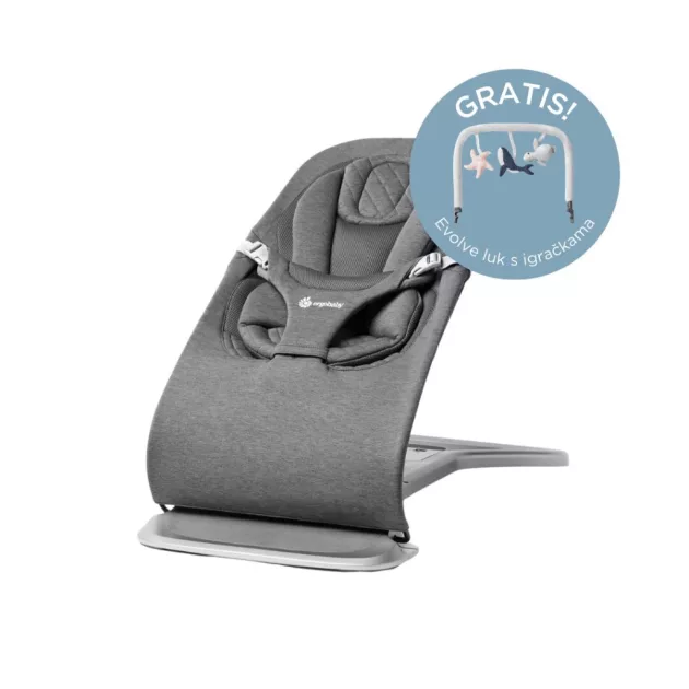Ergobaby Evolve 3in1 Pihenőszék - Charcoal Grey / Szürke