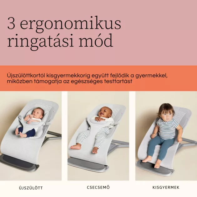 Ergobaby Evolve 3in1 Pihenőszék - Charcoal Grey / Szürke