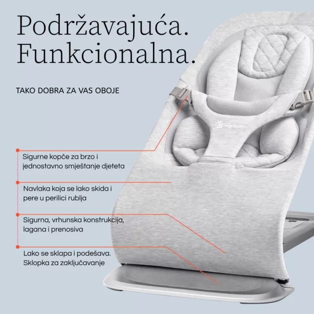 Ergobaby Evolve 3 in 1 Pihenőszék - Cream / Krém
