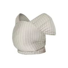   Ergobaby Aura Sustainable Knit Hordozókendő: Grey Stripes / Szürke csíkos