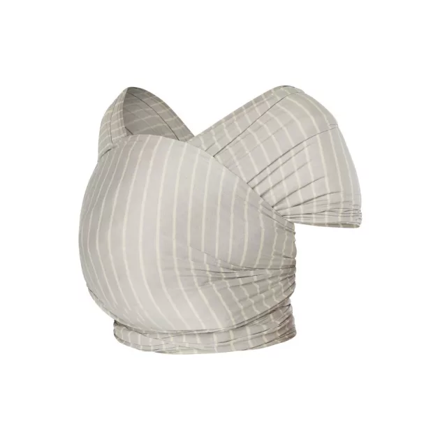 Ergobaby Aura Sustainable Knit Hordozókendő: Grey Stripes / Szürke csíkos