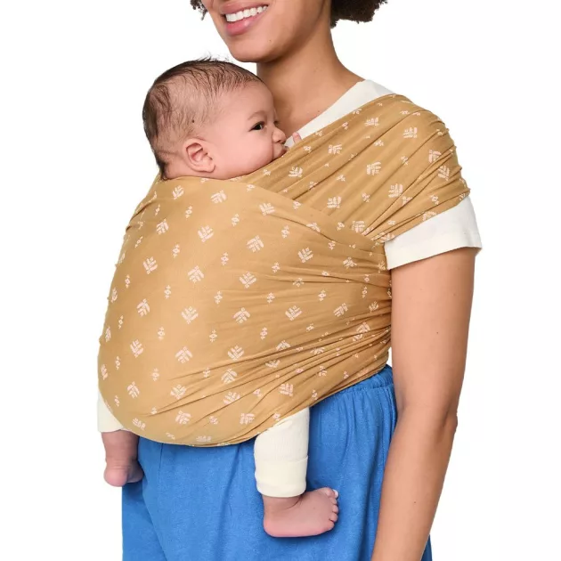 Ergobaby Aura Sustainable Knit Hordozókendő: Grey Stripes / Szürke csíkos