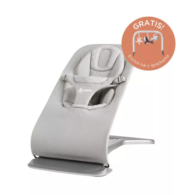 Ergobaby Evolve Pihenőszék Mesh - Light Grey / Világos szürke