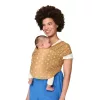 Ergobaby Aura Sustainable Knit Hordozókendő: Camel Harvest / Barna fehér mintával