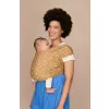 Ergobaby Aura Sustainable Knit Hordozókendő: Camel Harvest / Barna fehér mintával