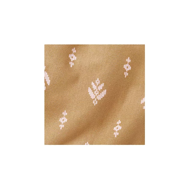 Ergobaby Aura Sustainable Knit Hordozókendő: Camel Harvest / Barna fehér mintával