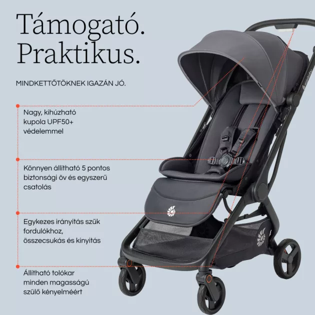 Ergobaby Metro3 kompakt városi babakocsi- Natural Beige / Bézs