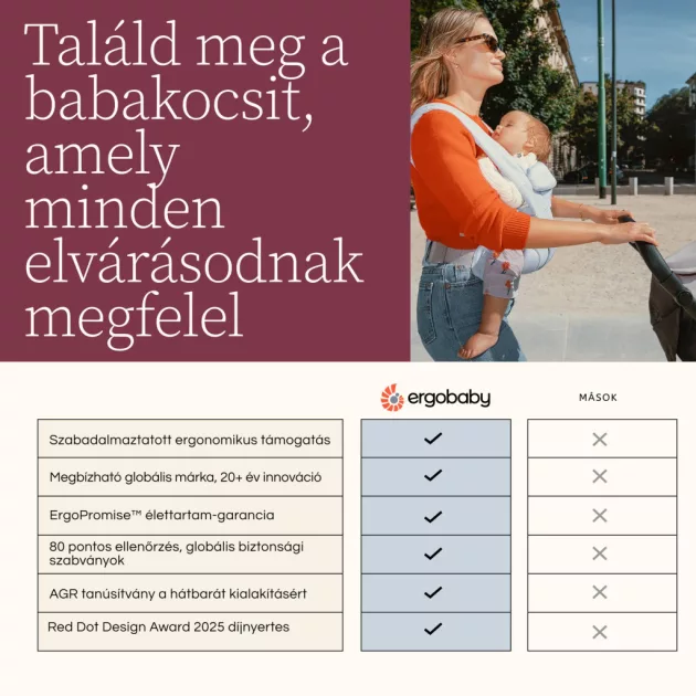 Ergobaby Metro3 kompakt városi babakocsi- Natural Beige / Bézs