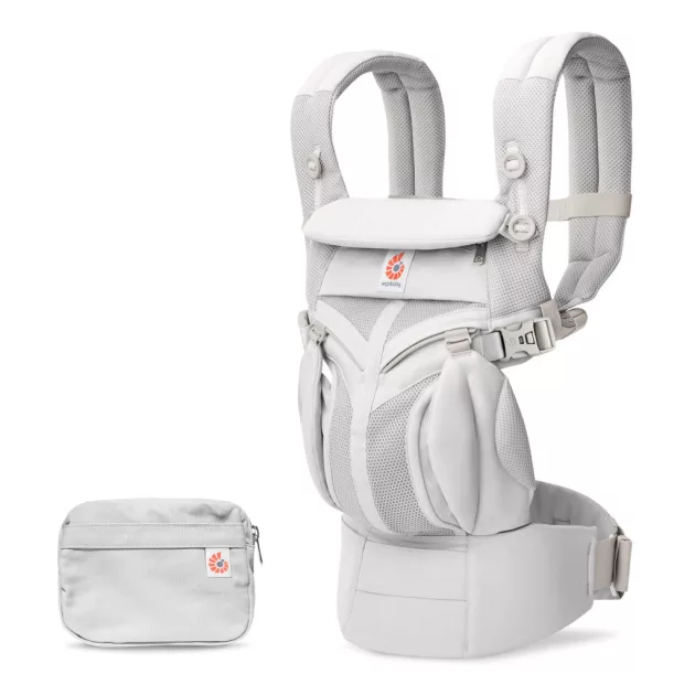 Ergobaby Omni 360 Cool Air Mesh Hordozó: - Pearl Grey / Gyöngy szürke