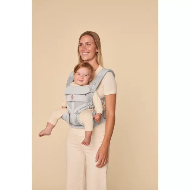 Ergobaby Omni 360 Cool Air Mesh Hordozó: - Pearl Grey / Gyöngy szürke