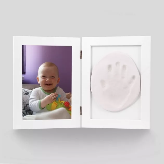 OB Baby Handprint agyag lenyomatkészítő kerettel - White