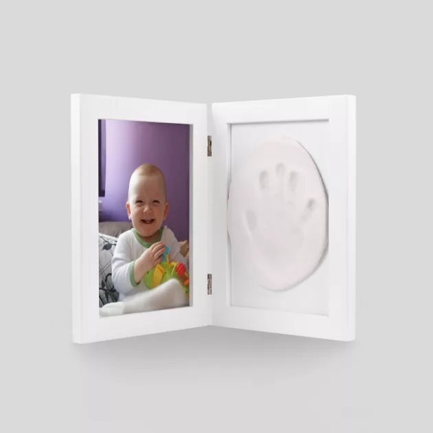OB Baby Handprint agyag lenyomatkészítő kerettel - White